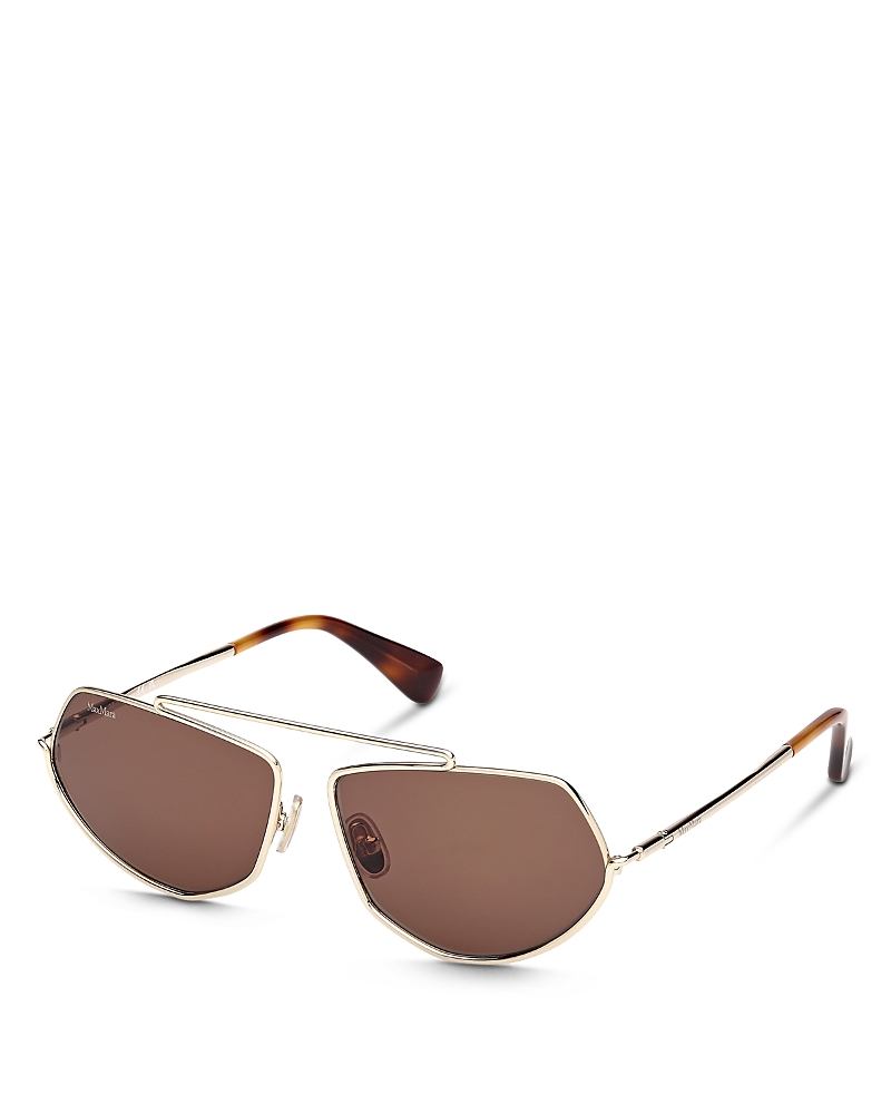 Max Mara Geometric Sunglasses, 60mm
