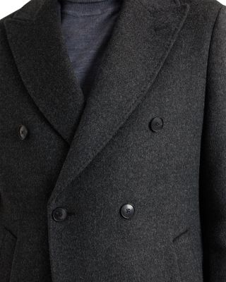 Timpano Wool Blend Regular Fit Double Breasted Overcoat