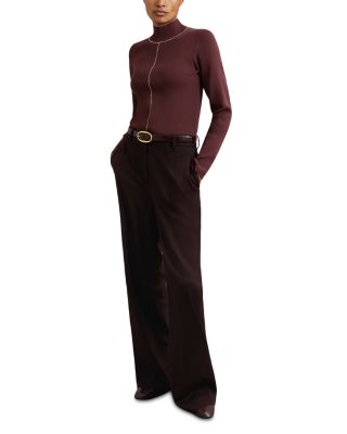 Kya Funnel Neck Stitch Front Sweater