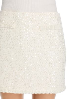 Tweed Sequin Mini Skirt - Exclusive