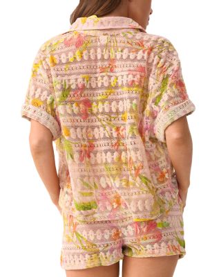 Blake Button Front Swim Cover-Up Shirt