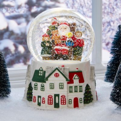 Christmas Tree Christmas Village Snow Globe
