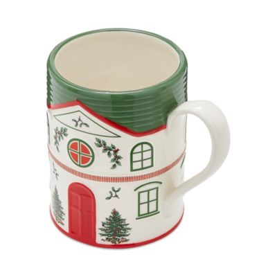 Christmas Tree Christmas Village Green Mug