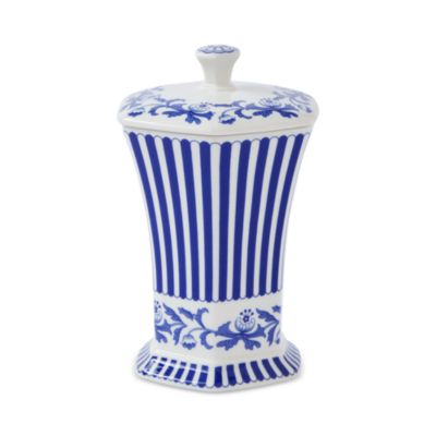 Blue Italian Steccato Vase