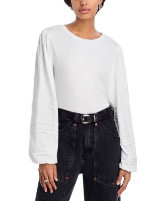 Cyrano Pintuck Trim Top