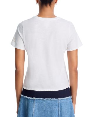 Amour Heart Chain Shrunken Tee