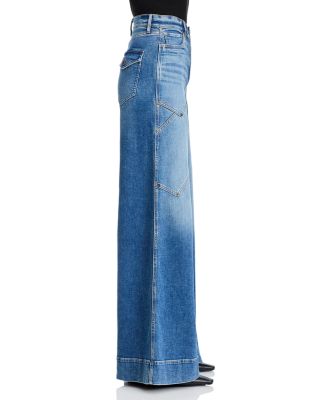 Freddy High Rise Extra Wide Leg Jeans in Ripple Haze