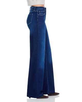 Clayton High Rise Wide Leg Jeans in Sterling