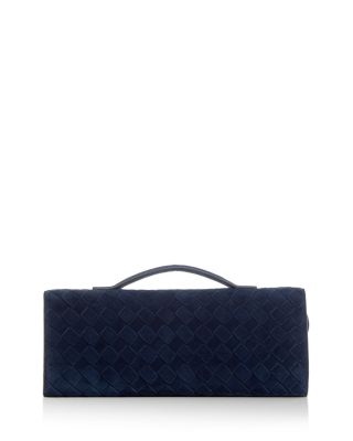 Andiamo Intrecciato Suede Clutch