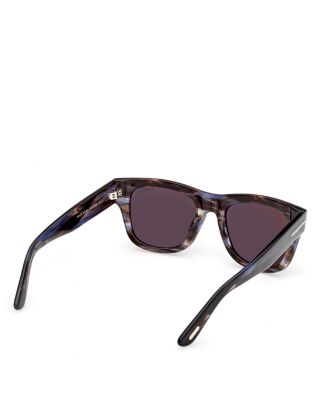 Finn Rectangular Sunglasses, 53mm