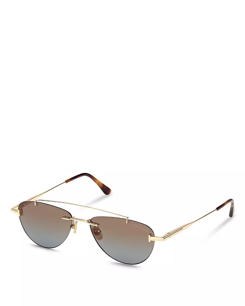 Tom Ford Astor Pilot Sunglasses, 55mm