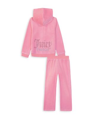 Girls' Velour Hoodie & Jogger Pants Set - Little Kid	