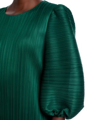 Puff Sleeve Crinkled Dress