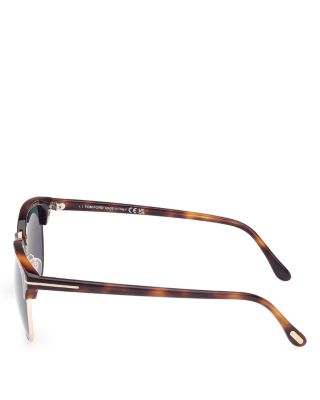 Browline Round Sunglasses, 53mm