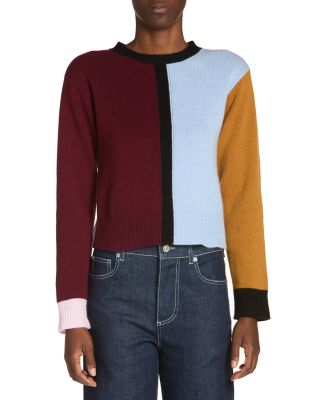 Cashmere Color Blocked Sweater