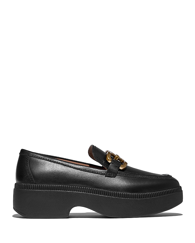 Fitflop Women's F-luma Chain Loafer Flats In Black