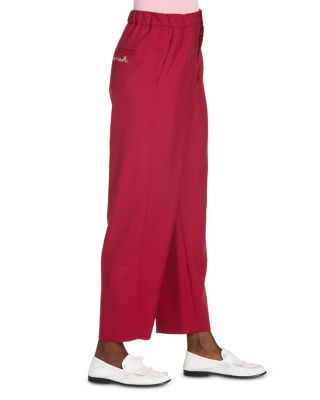 Elastic Waist Straight Leg Pants