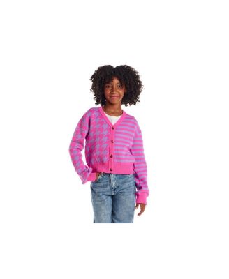 Girls&#39; Houndstooth Cardigan - Big Kid