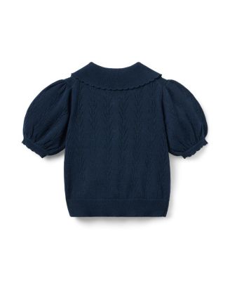 Girls' Pointelle Polo Sweater - Baby, Little Kid, Big Kid