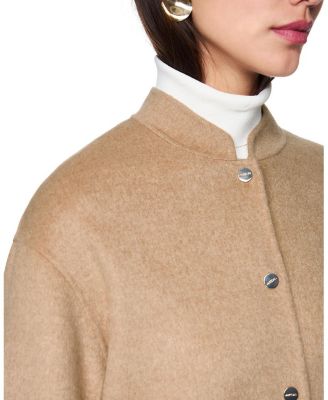 Oversized Jacket with Cuffed Sleeves