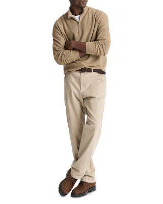 Geo Jacquard Quarter Zip Sweater