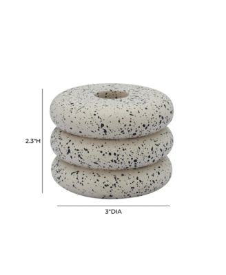 Gabby Speckled Stacked Candleholder