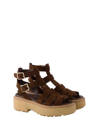  Women's Suede Gladiator Sandals