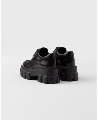  Women's Monolith Brushed Leather Lace-Up Shoes