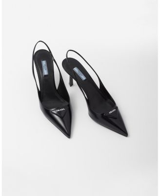 Women's Brushed Leather Slingback Pumps