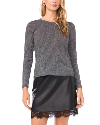Ribbed Melange Sweater