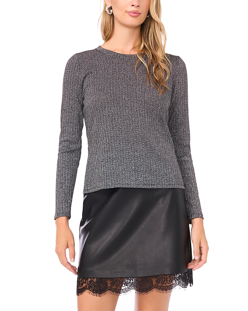 Vince Camuto Ribbed Melange Sweater