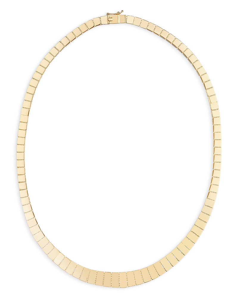 Lana Jewelry Graduating Flash Tile Chain Necklace in 14K Yellow Gold