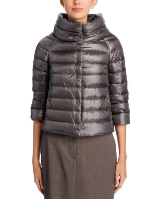 Sofia Iconico Cropped Down Puffer Coat