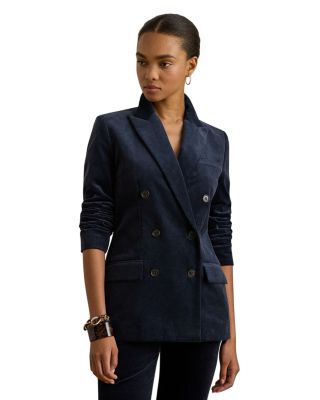 Double Breasted Corduroy Blazer