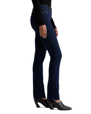 Mari Extended Mid Rise Slim Straight Jeans in Modern Indigo