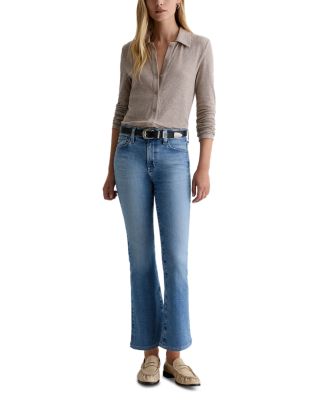 Farrah High Rise Boot Crop Ankle Jeans in 18 Years Smolder