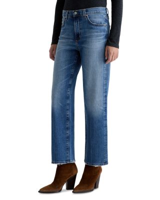 Brinley Mid Rise Straight Crop Jeans in 17 Years Mystery