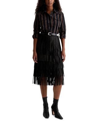 Melia Stripe Snap Front Shirt