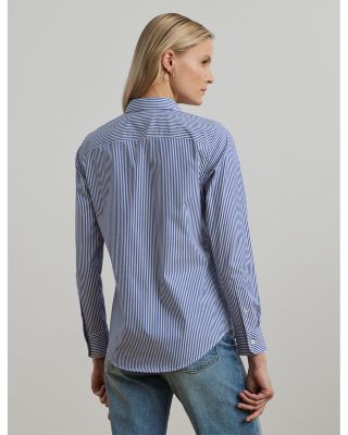 Striped Button Front Top