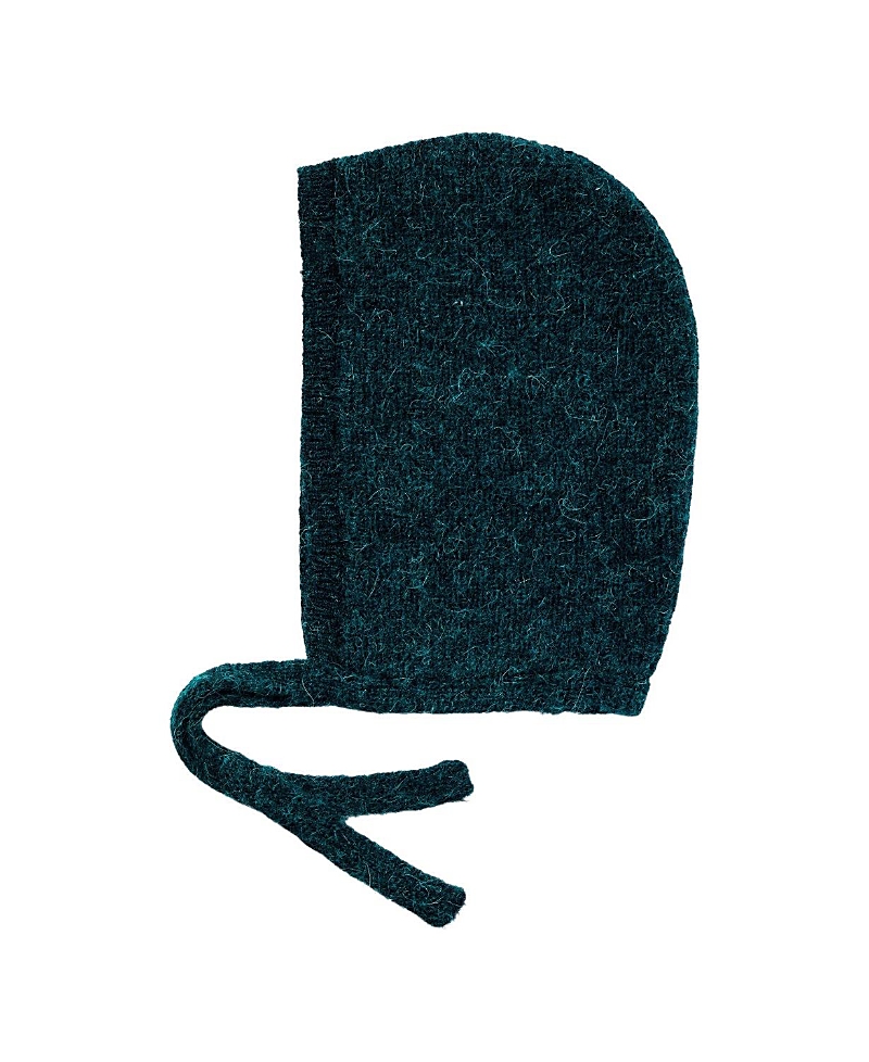 Hyer Goods Upcycled Alpaca Wool Small Tie Balaclava In Green