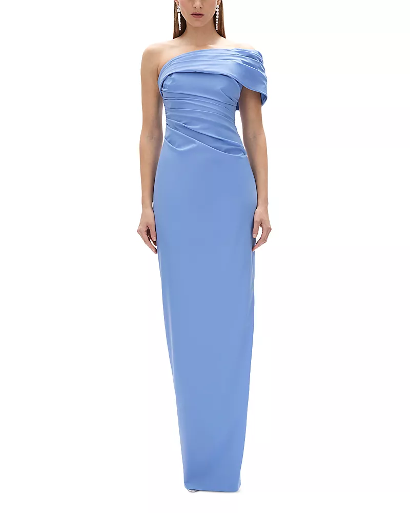 Rachel Gilbert Gale Off-the-Shoulder Gown