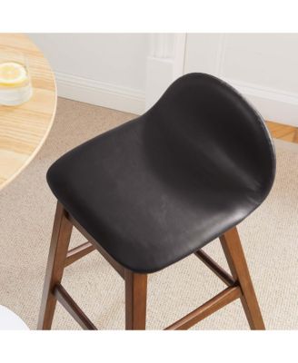 Juno Wood Bar Stool Set of 2