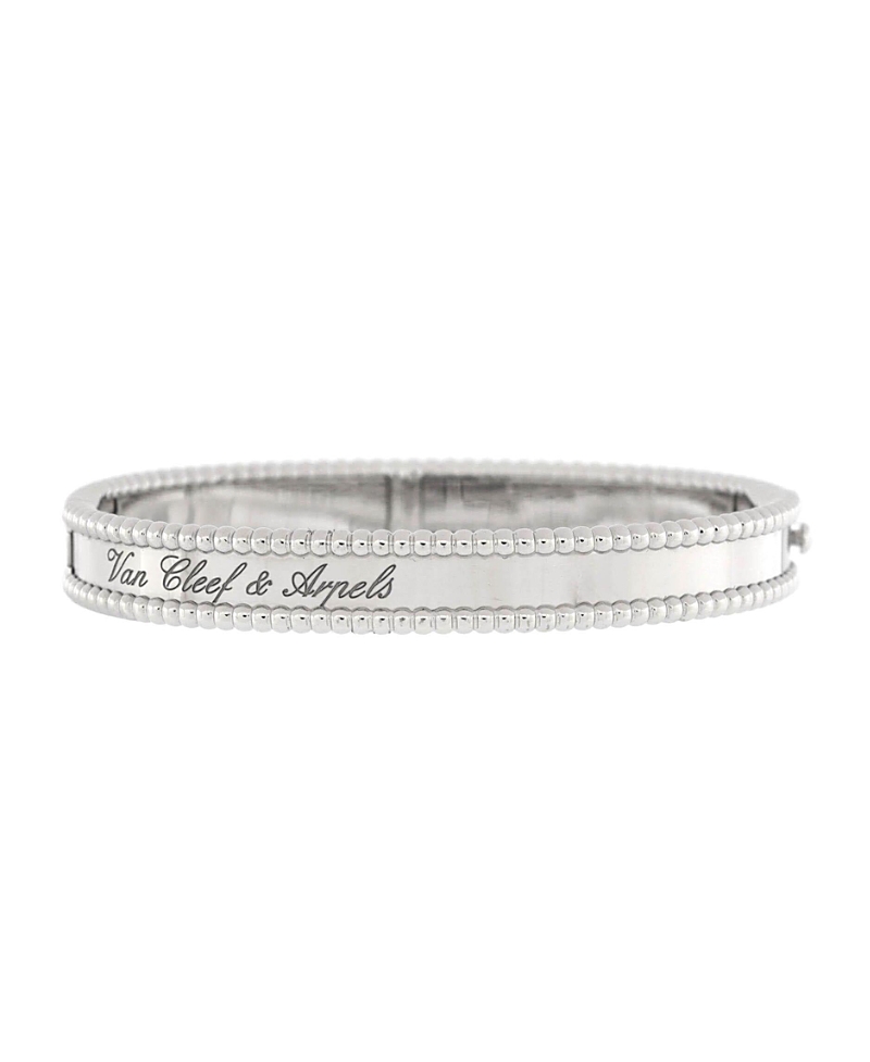 PRE-OWNED VAN CLEEF & ARPELS Pre-owned  Van Cleef & Arpels Perlee Signature Bracelet 18k White Gold