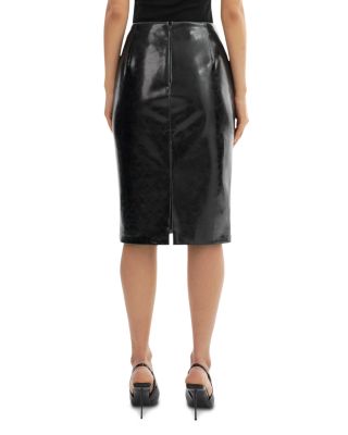 Ladies Faux Leather Skirt