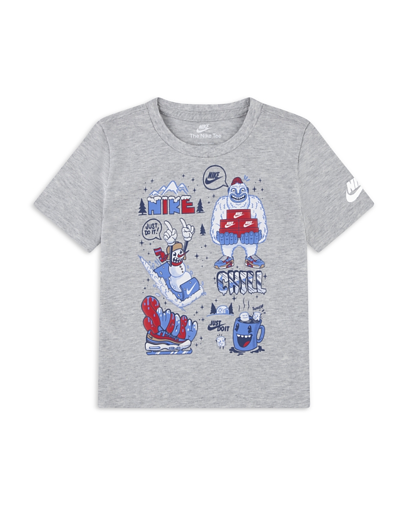 Nike Boys' Holiday Right Graphic Tee - Little Kid In Gray
