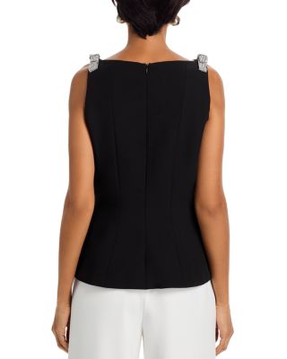 Ruby Cady Crystal Bow Sleeveless Top