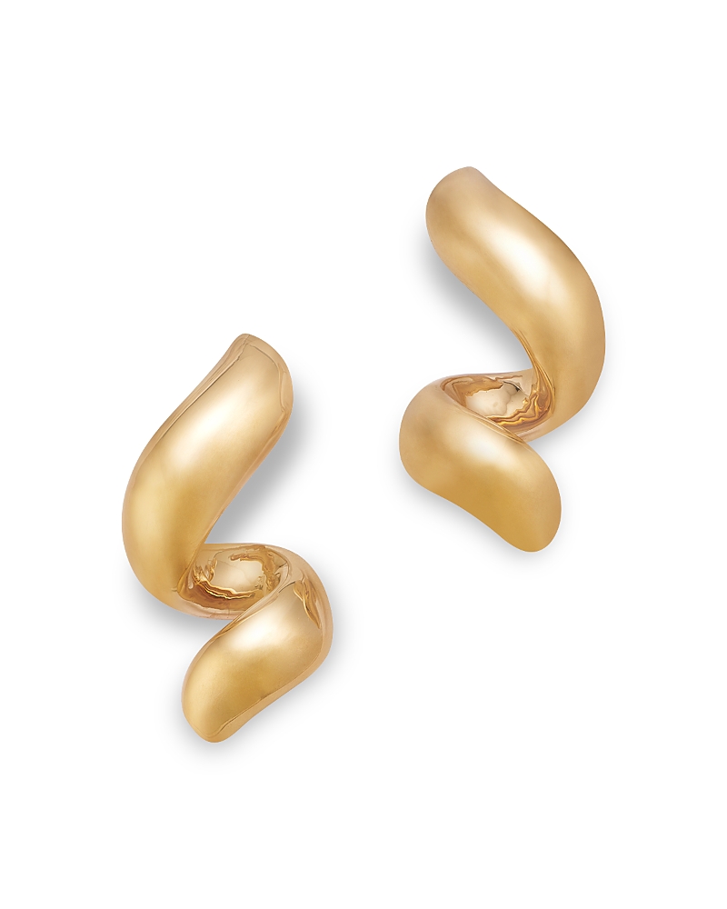 Bloomingdale's Fine Collection Polished Twist Stud Earrings in 14K Yellow Gold