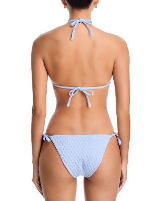 Textured Side Tie Bikini Bottom - Exclusive