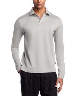 Pado Long Sleeve Mercerized Cotton Polo Shirt