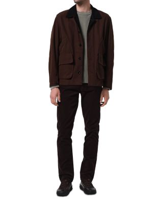 Gage Classic Straight Fit Corduroy Pants in Dark Espresso